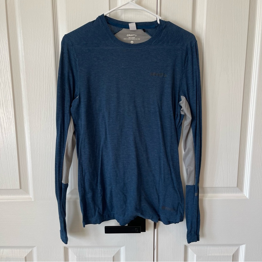 Craft Blue Long Sleeve Men's Shirt